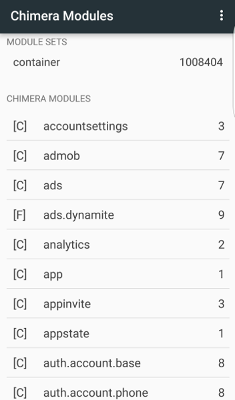 Chimera modules list